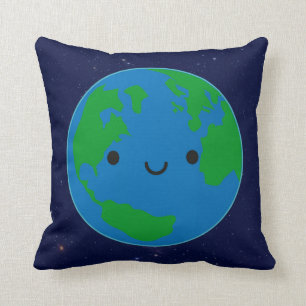 Coussin La terre heureuse de planète