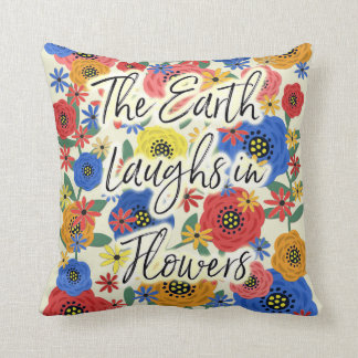 Coussin La terre rit en fleurs
