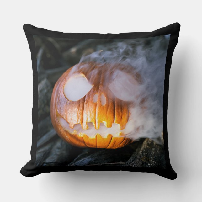 Coussin La tête Jack-o-Lantern d'un cavalier sans tête (Recto)