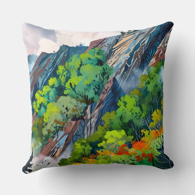 Coussin La toile de la nature (Verso)