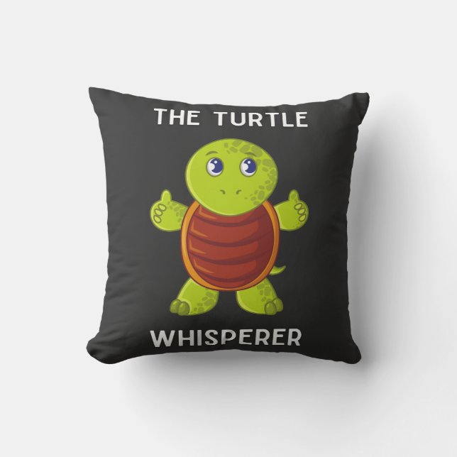 Coussin La Tortue Whisperer (Recto)