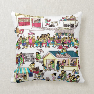 Coussin La tranche de vie de Larry Alcala