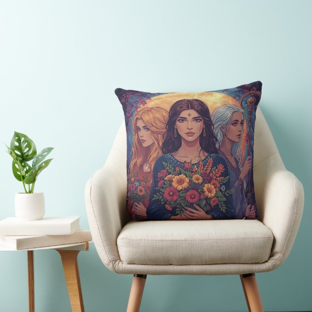 Coussin La Triple Déesse (Chaise)