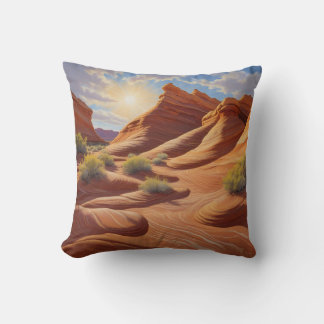 Coussin La vague de l'Arizona à Coyote Buttes
