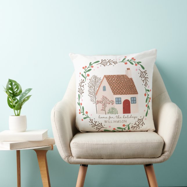 Coussin La verdure et les baies rouges Accueil pour les va (Chaise)