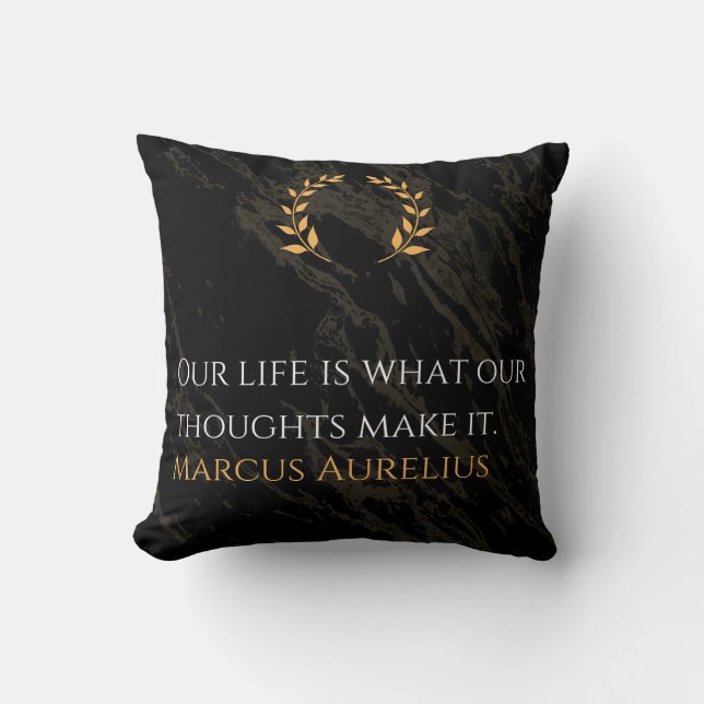 Coussin La vérité de Marcus Aurelius : façonner la vie (Recto)