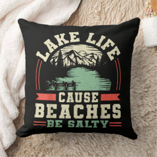 Coussin La vie dans les montagnes et les lacs fait que les