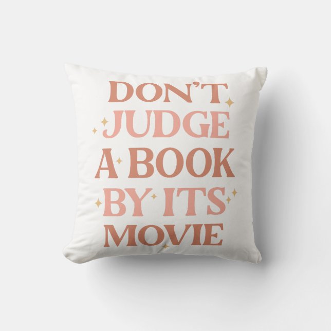 Coussin La Vie de Don't Judge (Recto)