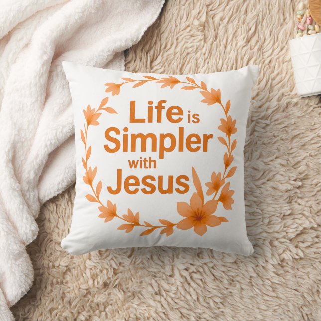 Coussin La vie de la saison automnale est plus simple avec (Couverture)