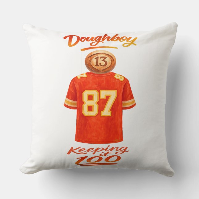 Coussin La vie d'un Doughboy à 100% (Recto)