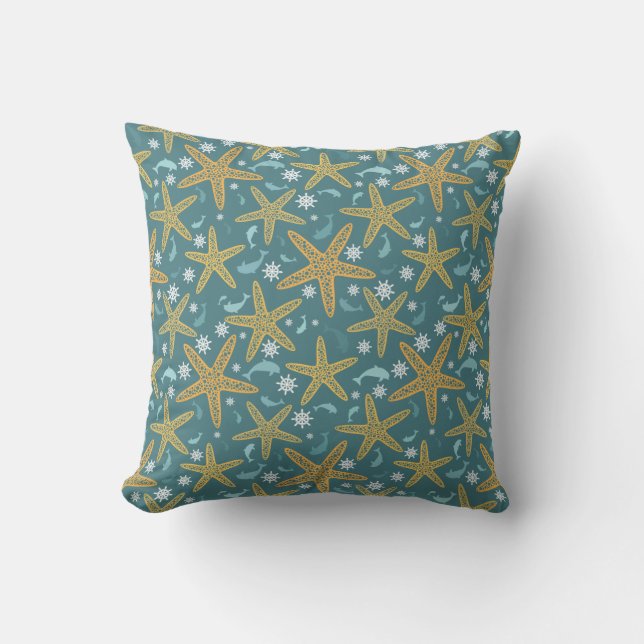 Coussin La vie en mer (Recto)