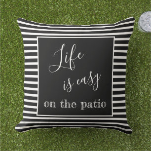 Coussin La Vie Est Facile Citer Personnalisé Nom De Famill