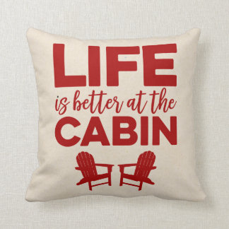 Coussin La vie est meilleure au carreau de cabine