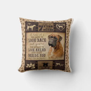 Coussin La Vie Est Meilleure Avec Boxer Fleece Blanket, Ch