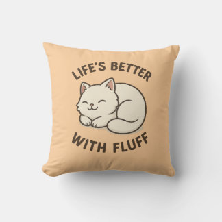 Coussin La vie est meilleure avec le bouillon - Cute Fluff