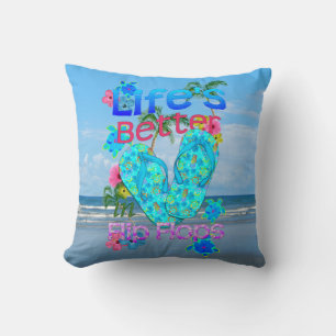 Coussin La vie est meilleure dans des bascules