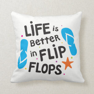 Coussin La vie est meilleure dans des bascules