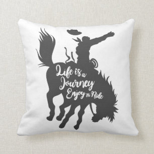 Coussin La vie est un voyage amusant - Choisir la couleur