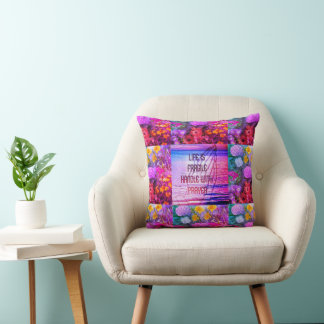 Coussin La vie est une poignée fragile avec la prière Cous