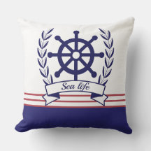 La vie marine nautique et la roue du navire Bleu e
