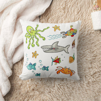 Coussin La vie marine sous la mer