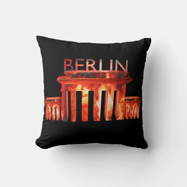 Coussin La vie nocturne de Berlin (Recto)