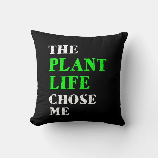 Coussin La vie plante m'a choisie (Recto)