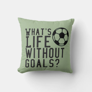 Coussin La vie sans objectifs Football