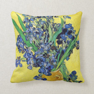 Coussin La vie toujours avec des iris Vincent van Gogh