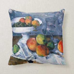 Coussin La vie toujours avec le plat de fruit
