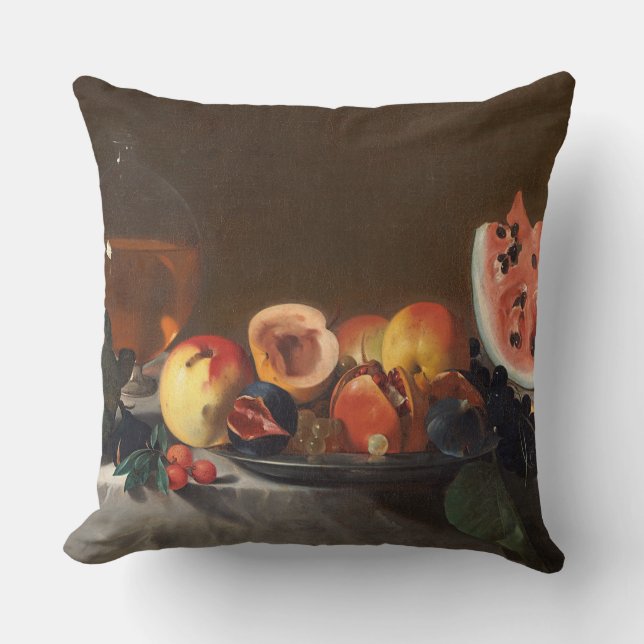Coussin La vie toujours avec les pastèques et la carafe (Recto)