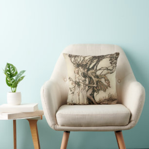 Coussin La vieille femme dans le bois par Arthur Rackham