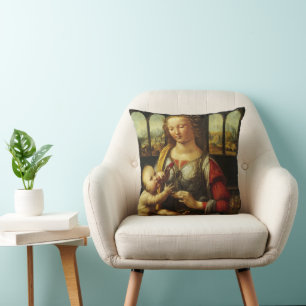 Coussin La Vierge à l'Enfant de Léonard de Vinci