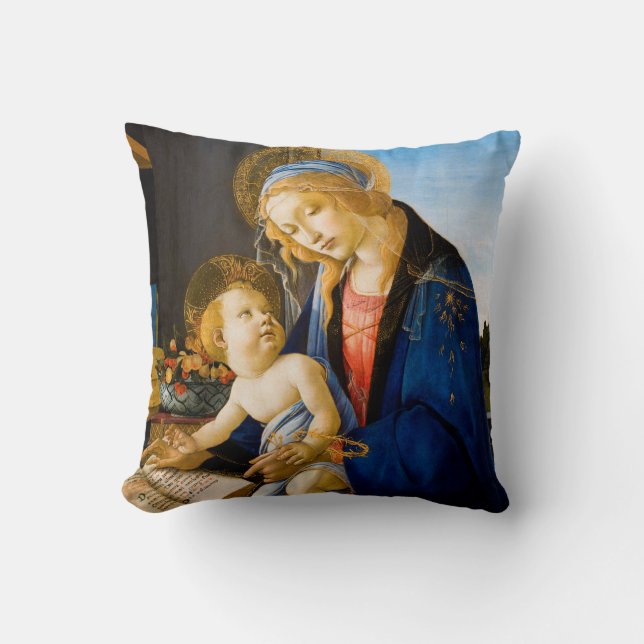 Coussin La Vierge et l'Enfant, Sandro Botticelli (Recto)