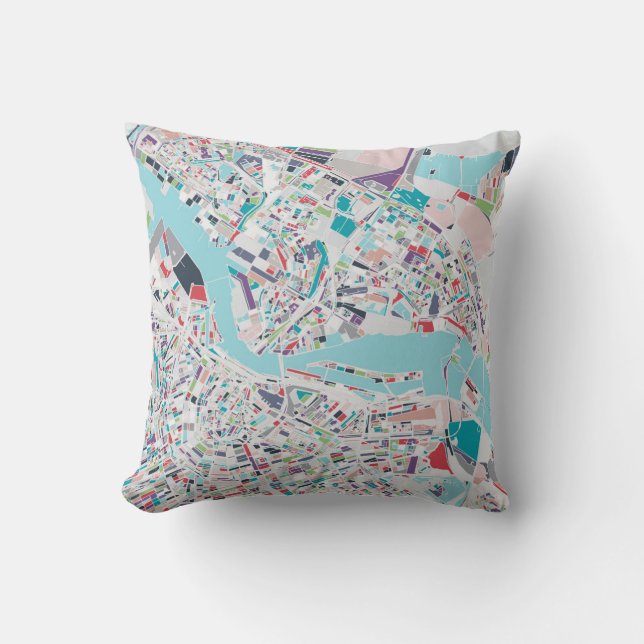 Coussin La ville d'Amsterdam (Recto)