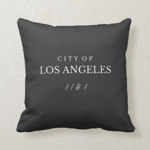 Coussin La ville de Los Angeles fondée en 1781