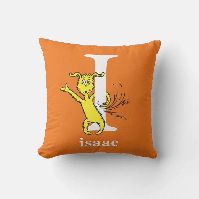 Coussin L'ABC de Dr Seuss : Lettre I - Blanc | Ajoutez vot (Recto)