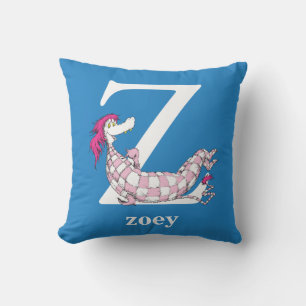 Coussin L'ABC de Dr Seuss : Lettre Z - Blanc Ajoutez vot