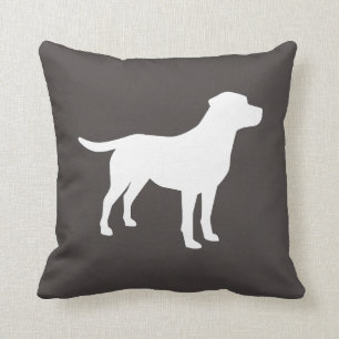 Coussin Labrador Baby shower de chien Laboratoire gris Neu