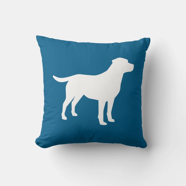 Coussin Labrador Chien Baby shower Blue Boy Lab (Recto)
