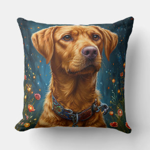 Coussin Labrador de Noël