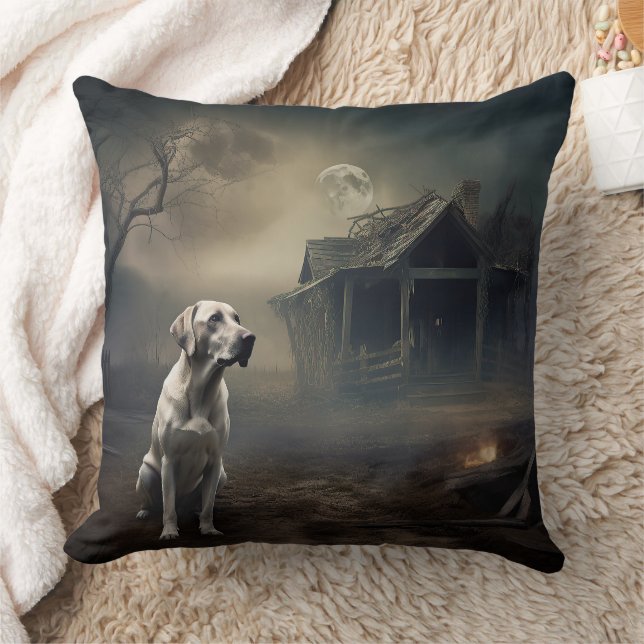 Coussin Labrador Halloween Épouvantable (Couverture)