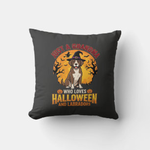 Coussin Labrador Halloween Grand-mère Conception de chien_
