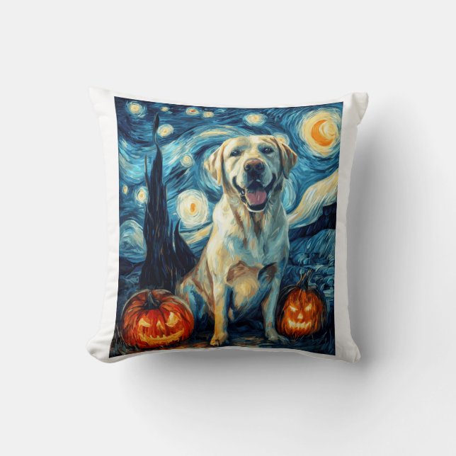 Coussin Labrador jaune (1) (Recto)