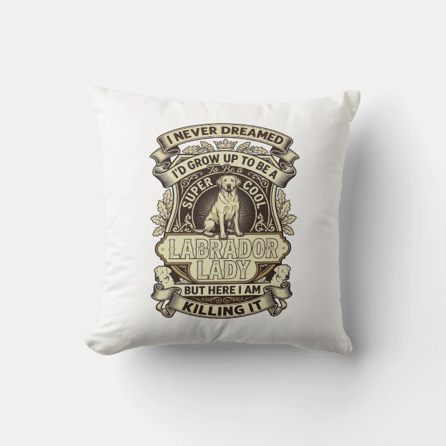 Coussin Labrador Lady Dog Crown Shield_1 (Recto)