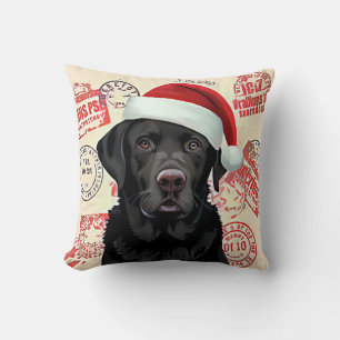Coussin Labrador noir