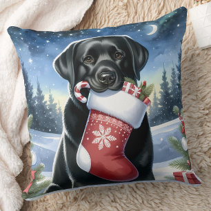 Coussin Labrador Retriever Chien Festin animal de Noël