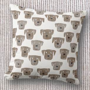 Coussin Labrador Retriever Chocolat Mignon
