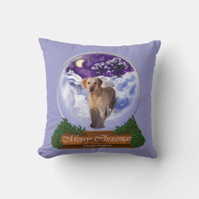 Coussin Labrador Retriever Christmas (Recto)