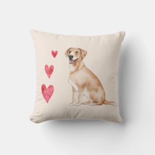 Coussin Labrador Retriever Dog Nom personnalisé de l'anima